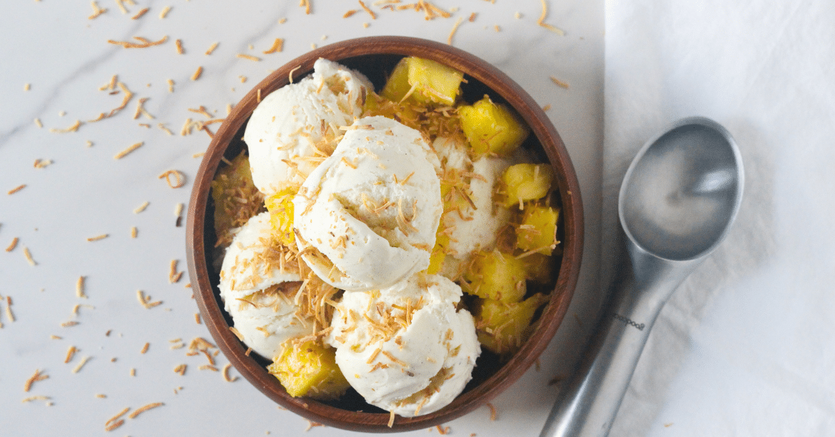 Tropical Bliss: Toasted Coconut Piña Colada Ice Cream